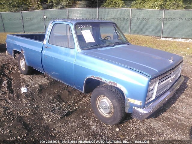 1GCDR14H6HF362467 - 1987 CHEVROLET R10 BLUE photo 1