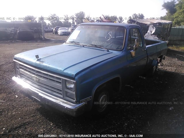 1GCDR14H6HF362467 - 1987 CHEVROLET R10 BLUE photo 2