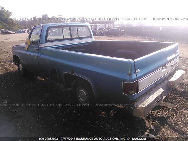 1GCDR14H6HF362467 - 1987 CHEVROLET R10 BLUE photo 3