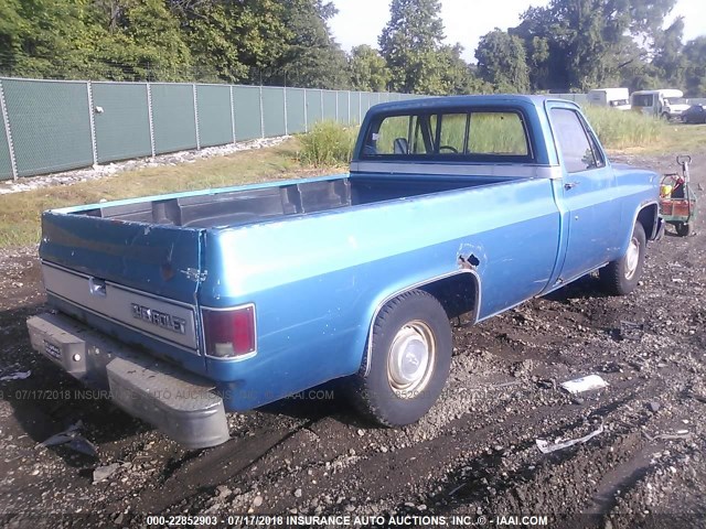 1GCDR14H6HF362467 - 1987 CHEVROLET R10 BLUE photo 4