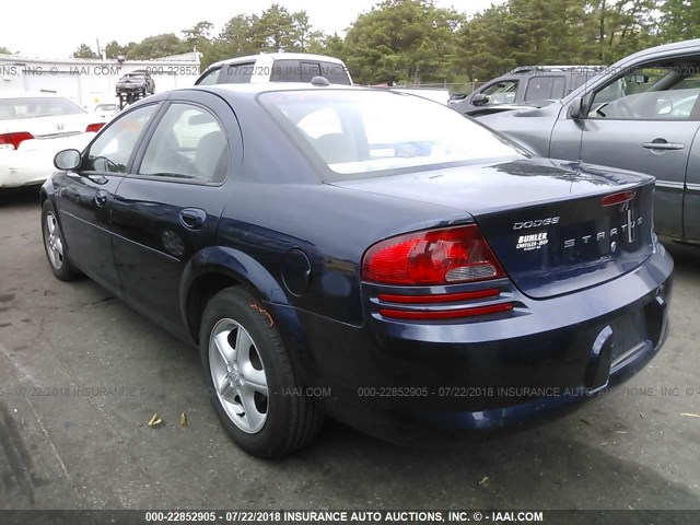 1B3EL46X45N616417 - 2005 DODGE STRATUS SXT Dark Blue photo 3