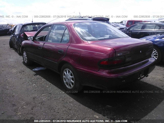 1Y1SK5287SZ034241 - 1995 GEO PRIZM LSI RED photo 3