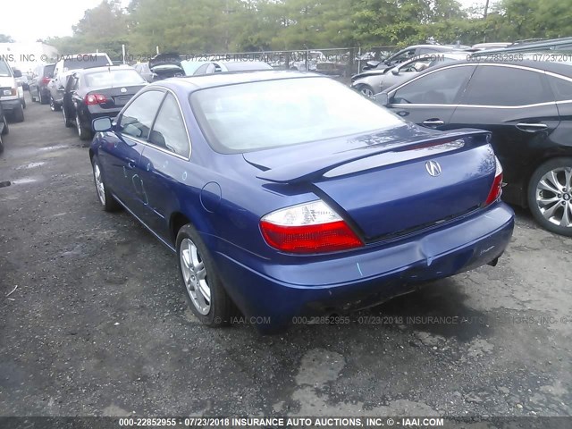 19UYA41673A000703 - 2003 ACURA 3.2CL TYPE-S BLUE photo 3