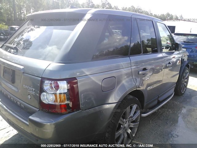 SALSK25487A993240 - 2007 LAND ROVER RANGE ROVER SPORT HSE GRAY photo 4