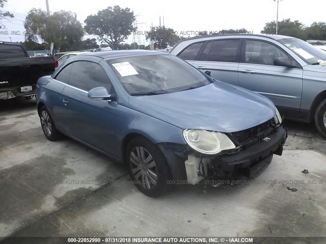 WVWBA71F67V040839 - 2007 VOLKSWAGEN EOS 2.0T BLUE photo 1