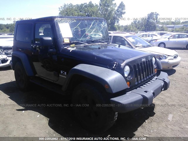 1J4FA241X8L528879 - 2008 JEEP WRANGLER X BLACK photo 1