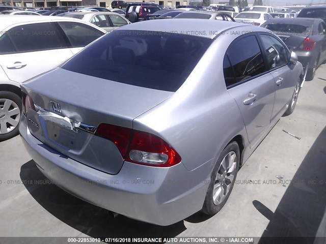 19XFA1F92AE062317 - 2010 HONDA CIVIC EXL GRAY photo 4
