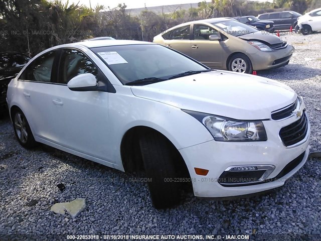 1G1PE5SB5F7170987 - 2015 CHEVROLET CRUZE LT WHITE photo 1