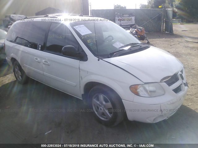 2D4GP44L55R240117 - 2005 DODGE GRAND CARAVAN SXT WHITE photo 1