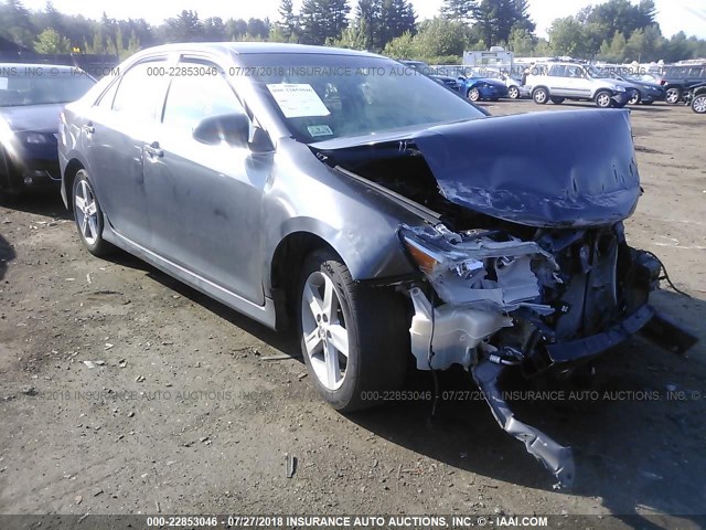 4T1BF1FK1CU126799 - 2012 TOYOTA CAMRY SE/LE/XLE GRAY photo 1
