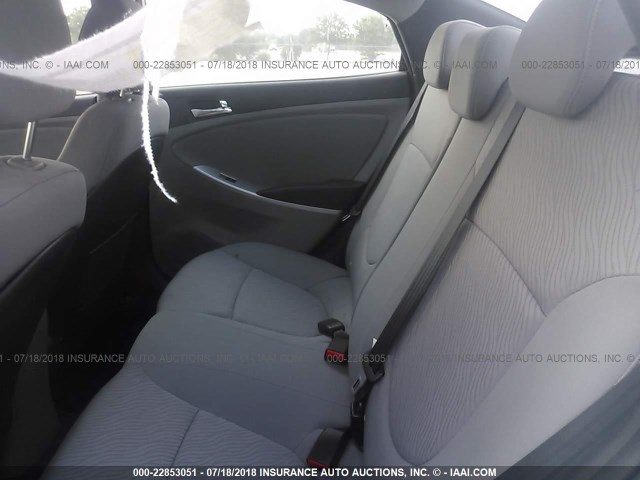 KMHCU4AEXEU678558 - 2014 HYUNDAI ACCENT GLS/SE SILVER photo 8