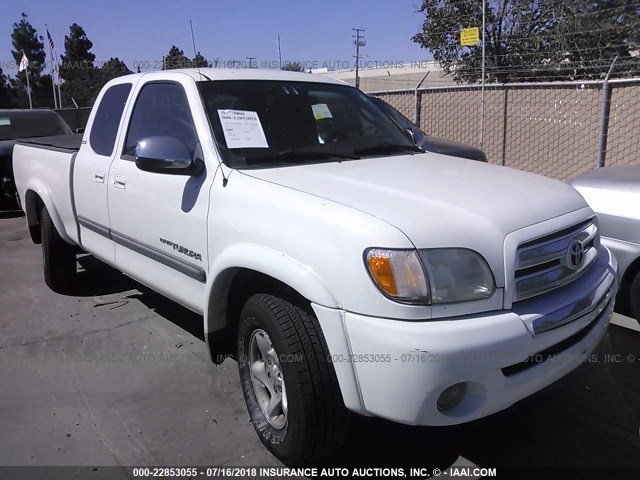 5TBBT44183S438222 - 2003 TOYOTA TUNDRA ACCESS CAB SR5 WHITE photo 1