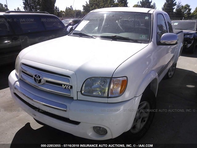 5TBBT44183S438222 - 2003 TOYOTA TUNDRA ACCESS CAB SR5 WHITE photo 2