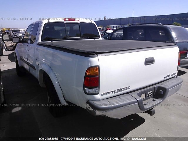 5TBBT44183S438222 - 2003 TOYOTA TUNDRA ACCESS CAB SR5 WHITE photo 3