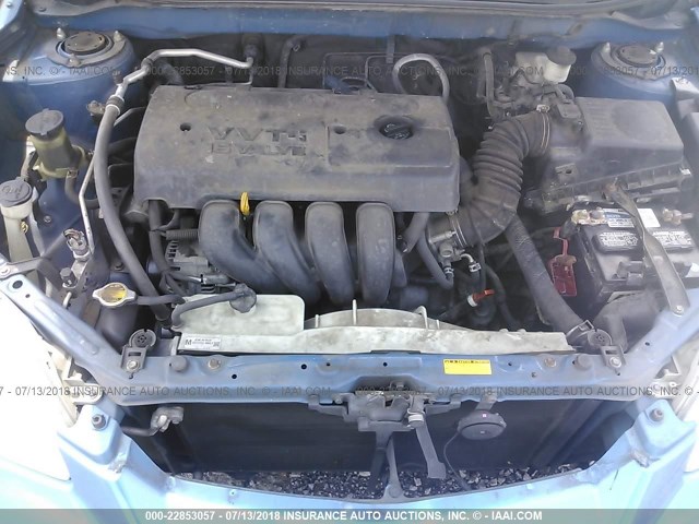 2T1KR32E68C718081 - 2008 TOYOTA COROLLA MATRIX XR BLUE photo 10