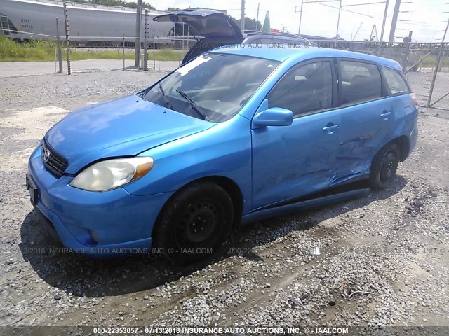 2T1KR32E68C718081 - 2008 TOYOTA COROLLA MATRIX XR BLUE photo 2