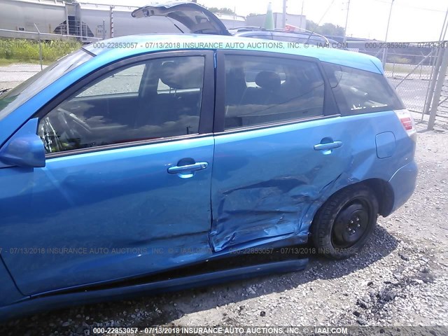 2T1KR32E68C718081 - 2008 TOYOTA COROLLA MATRIX XR BLUE photo 6