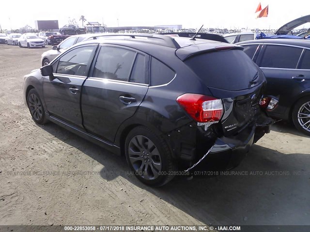 JF1GPAU68FH244056 - 2015 SUBARU IMPREZA SPORT BLACK photo 3