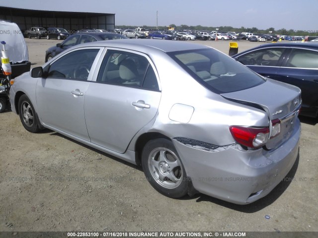 5YFBU4EE8DP182597 - 2013 TOYOTA COROLLA S/LE SILVER photo 3