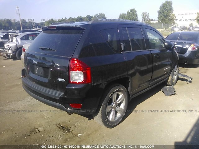 1C4NJDEBXDD207711 - 2013 JEEP COMPASS LATITUDE 黑色 照片 4