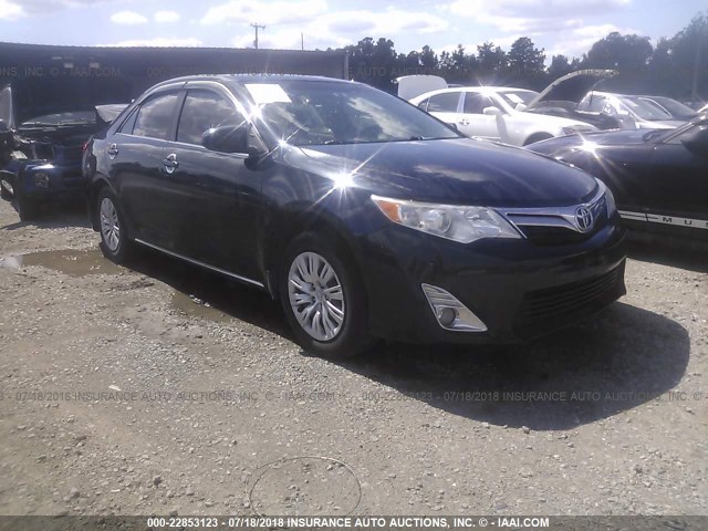 4T4BF1FK2CR270223 - 2012 TOYOTA CAMRY SE/LE/XLE BLUE photo 1