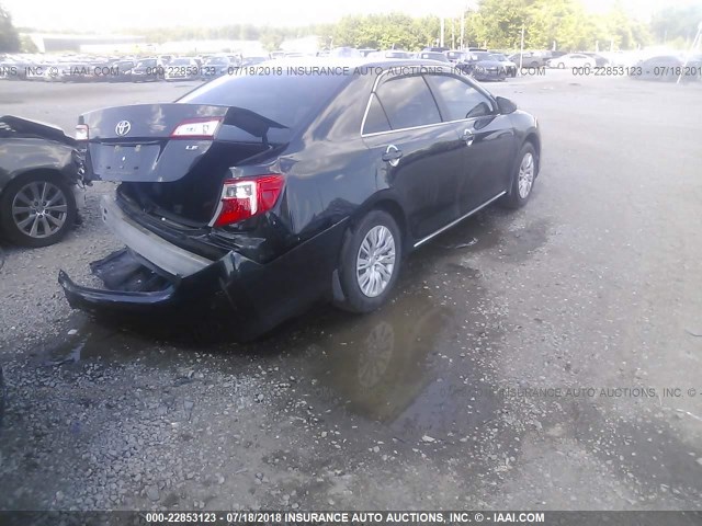 4T4BF1FK2CR270223 - 2012 TOYOTA CAMRY SE/LE/XLE BLUE photo 4