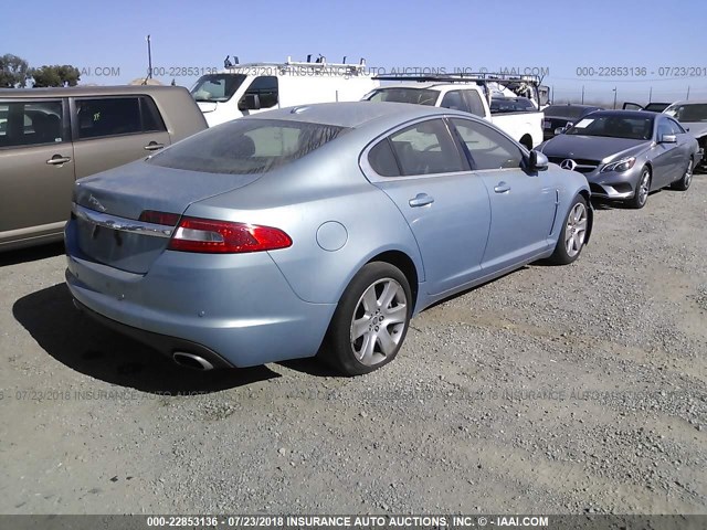 SAJWA0FB6BLR88176 - 2011 JAGUAR XF BLUE photo 4