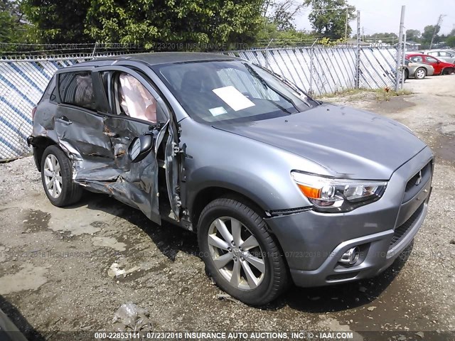 JA4AP4AU6CZ009014 - 2012 MITSUBISHI OUTLANDER SPORT SE GRAY photo 1