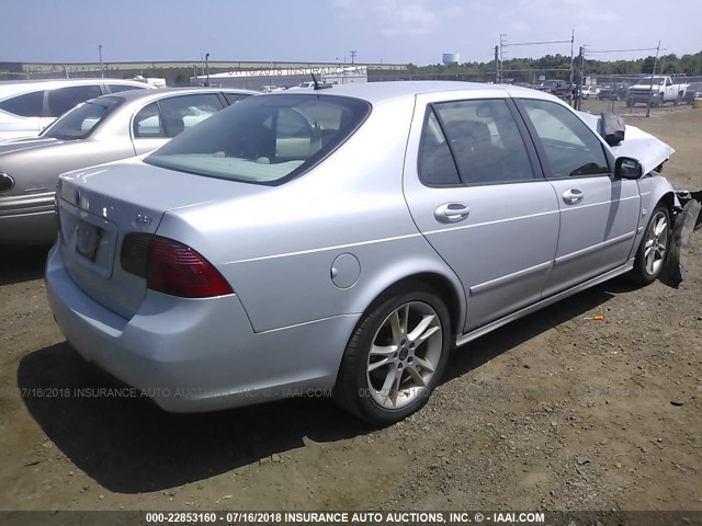 YS3ED49G583512177 - 2008 SAAB 9-5 2.3T SILVER photo 4