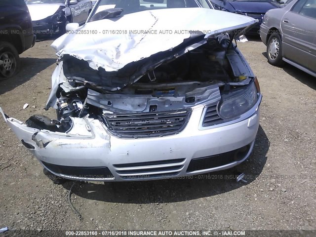 YS3ED49G583512177 - 2008 SAAB 9-5 2.3T SILVER photo 6