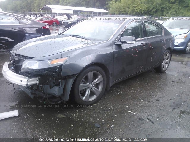 19UUA9F54CA004655 - 2012 ACURA TL GRAY photo 2