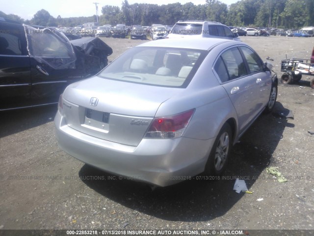 1HGCP26488A011723 - 2008 HONDA ACCORD LXP SILVER photo 4