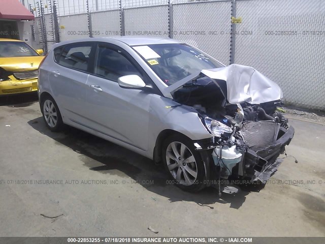 KMHCU5AE9DU079476 - 2013 HYUNDAI ACCENT GLS/SE SILVER photo 1