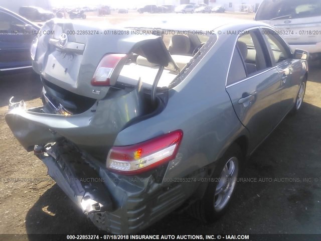 4T1BF3EK9AU545834 - 2010 TOYOTA CAMRY SE/LE/XLE BLUE photo 4