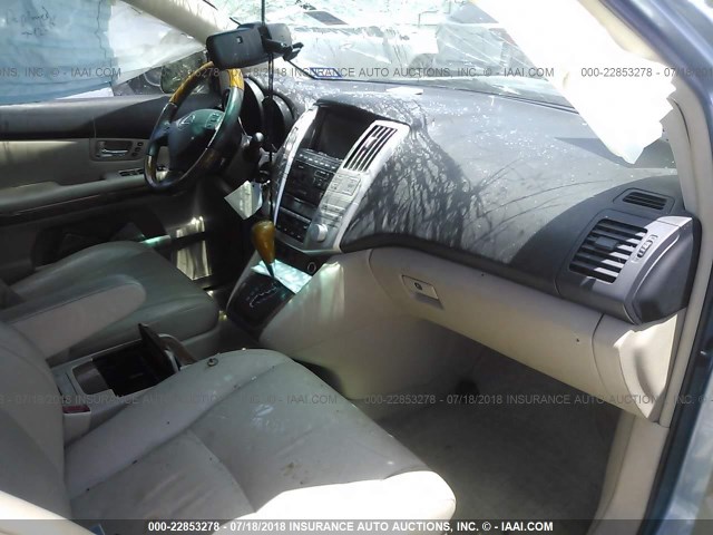 JTJHW31UX82045187 - 2008 LEXUS RX 400H BLUE photo 5