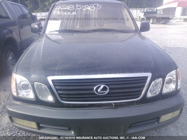 JT6HT00W4X0061867 - 1999 LEXUS LX 470 BLACK photo 6