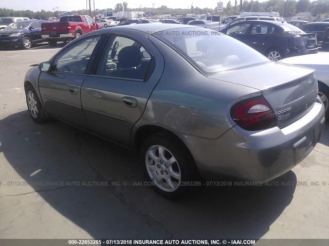 1B3ES56C15D205374 - 2005 DODGE NEON SXT GRAY photo 3