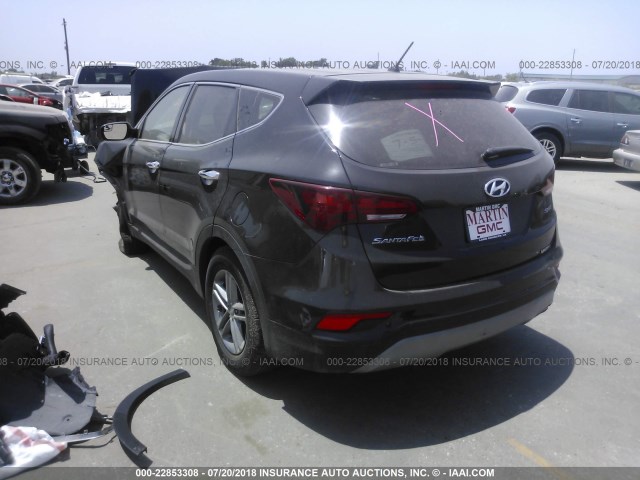 5XYZT3LB4JG527337 - 2018 HYUNDAI SANTA FE SPORT  黑色 照片 3