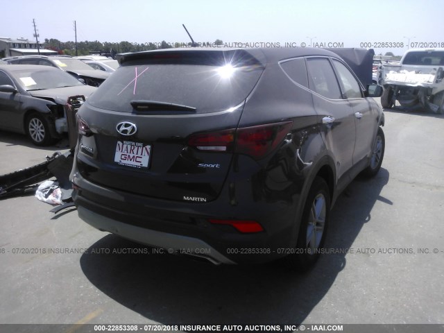 5XYZT3LB4JG527337 - 2018 HYUNDAI SANTA FE SPORT  黑色 照片 4