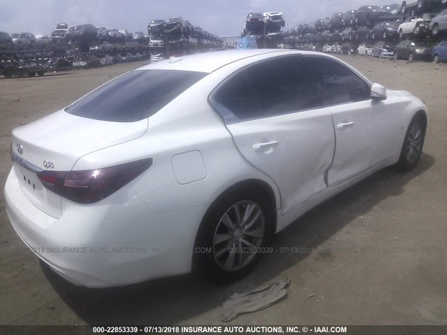 JN1CV7AP0JM240665 - 2018 INFINITI Q50 PURE/LUXE WHITE photo 4