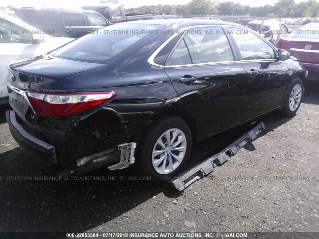 4T4BF1FK2GR545384 - 2016 TOYOTA CAMRY LE/XLE/SE/XSE 黑色 照片 4