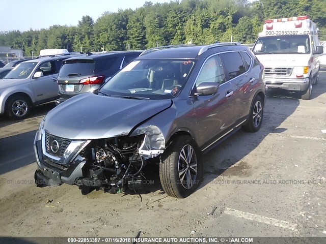 5N1AT2MT2HC884380 - 2017 NISSAN ROGUE S/SL GRAY photo 2