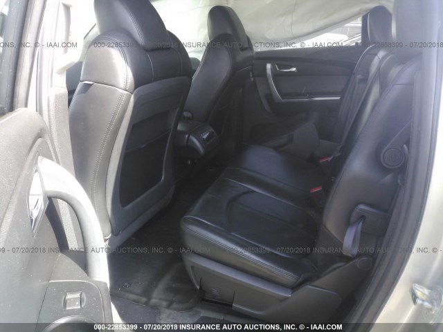 1GKLRMED1AJ116054 - 2010 GMC ACADIA SLT-1 Srebrny zdjęcie 8