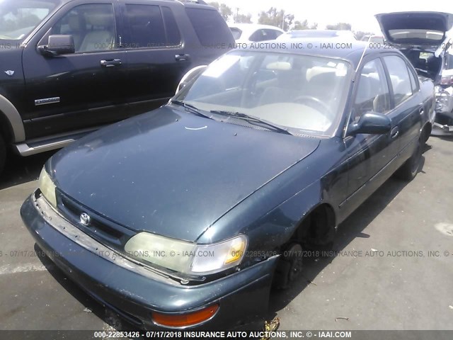 1NXBB02E0TZ480903 - 1996 TOYOTA COROLLA DX GREEN photo 2