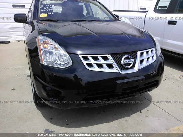 JN8AS5MVXDW120283 - 2013 NISSAN ROGUE S/SV BLACK photo 6