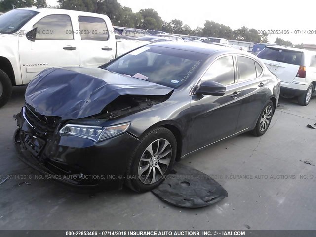 19UUB1F50FA019284 - 2015 ACURA TLX TECH 灰色 照片 2