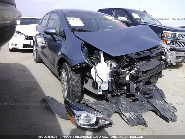 KNADM4A37G6691683 - 2016 KIA RIO LX BLUE photo 1