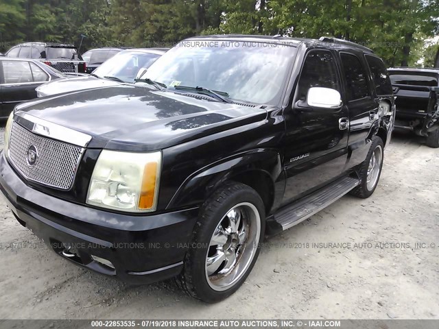 1GYEK63N62R315288 - 2002 CADILLAC ESCALADE LUXURY BLACK photo 2