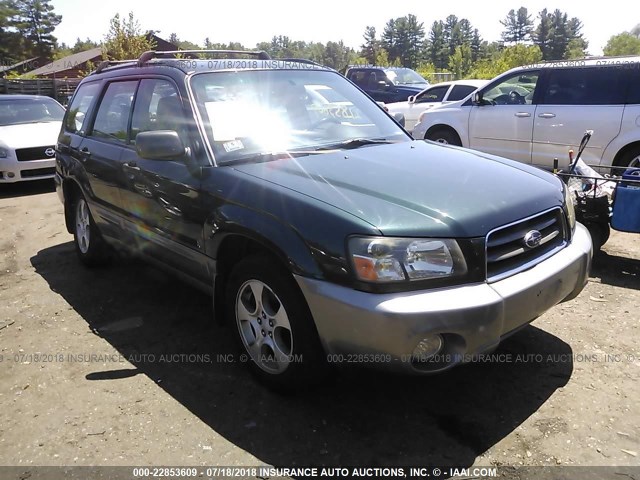 JF1SG65613H745503 - 2003 SUBARU FORESTER 2.5XS Зеленый фото 1