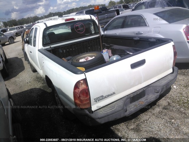 5TFTX4CN0FX055216 - 2015 TOYOTA TACOMA ACCESS CAB WHITE photo 3